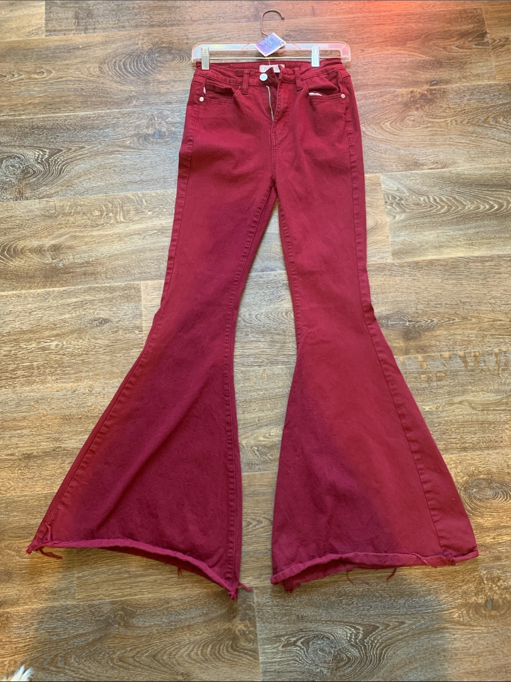 #50 Judy Blue Deep Wine Flare Jeans